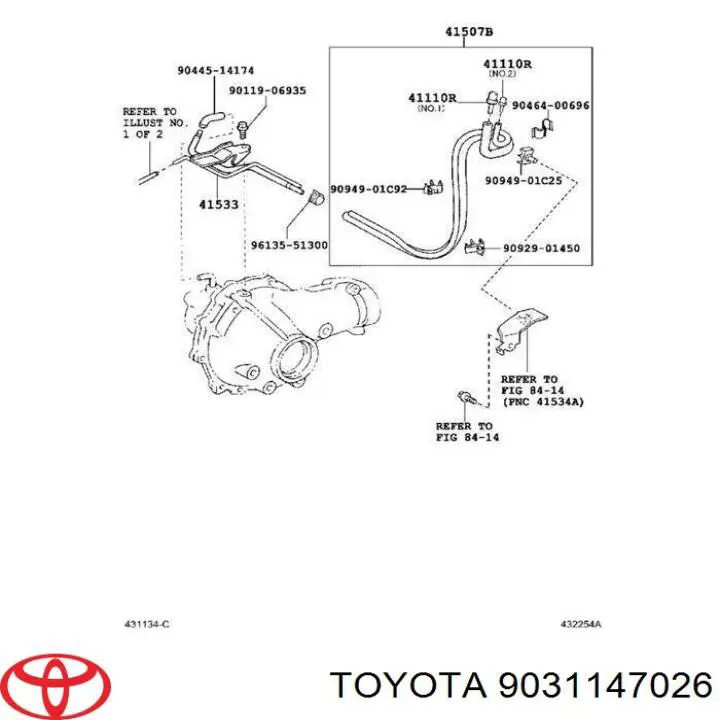 9031147026 Toyota Uszczelniacz półosi prawej mostu przedniego