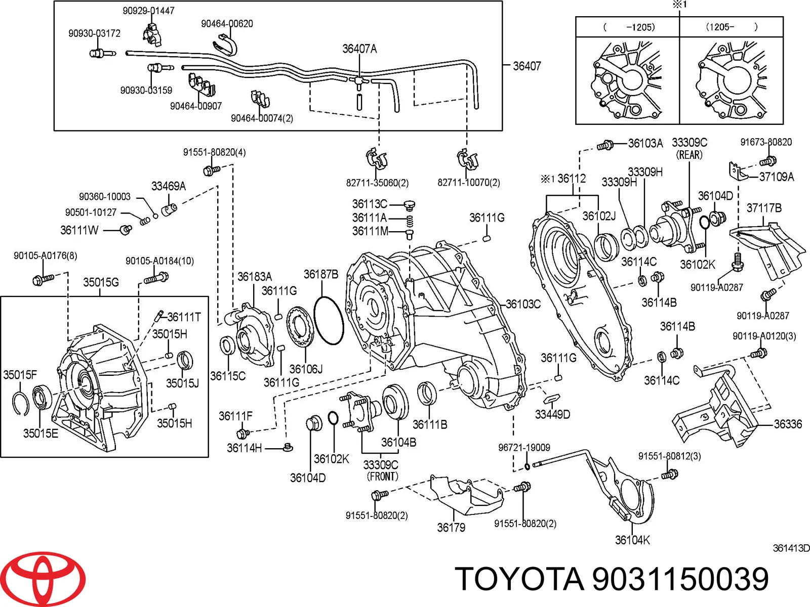 Uszczelniacz skrzyni rozdzielczej przedni wyjściowy Toyota 9031150039 cena, od 13,76 USD