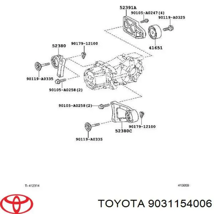 Uszczelniacz końcówki reduktora mostu tylnego Toyota 9031154006 cena, od 9,31 USD