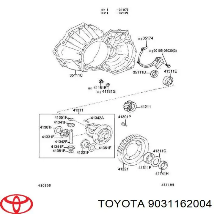 Uszczelniacz półosi prawej mostu przedniego Toyota 9031162004 cena, od 5,93 USD