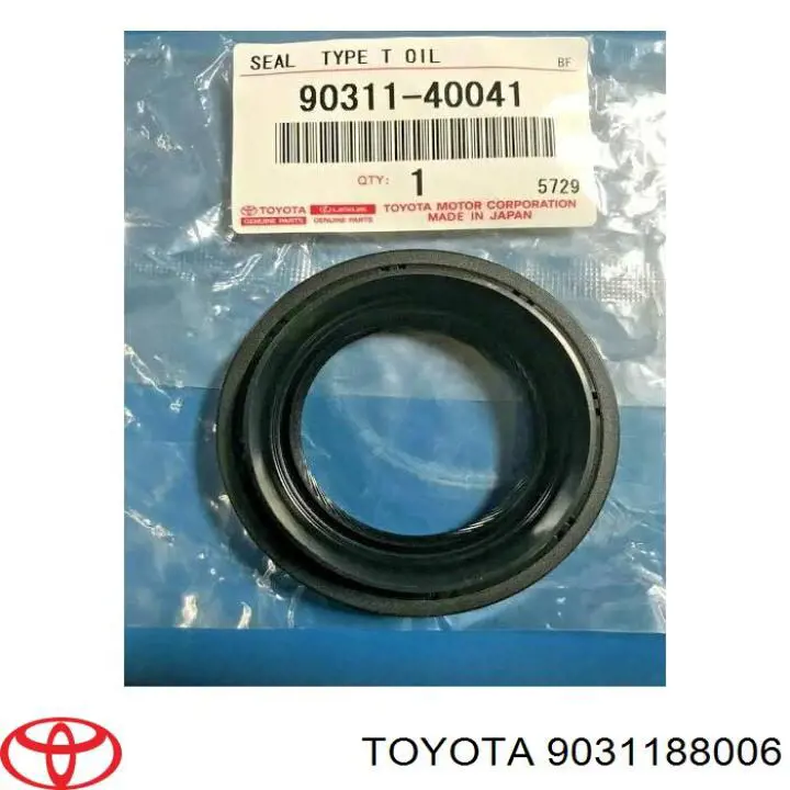 Do koszyka 9031188006 Toyota Uszczelniacz wału korbowego silnika tylny