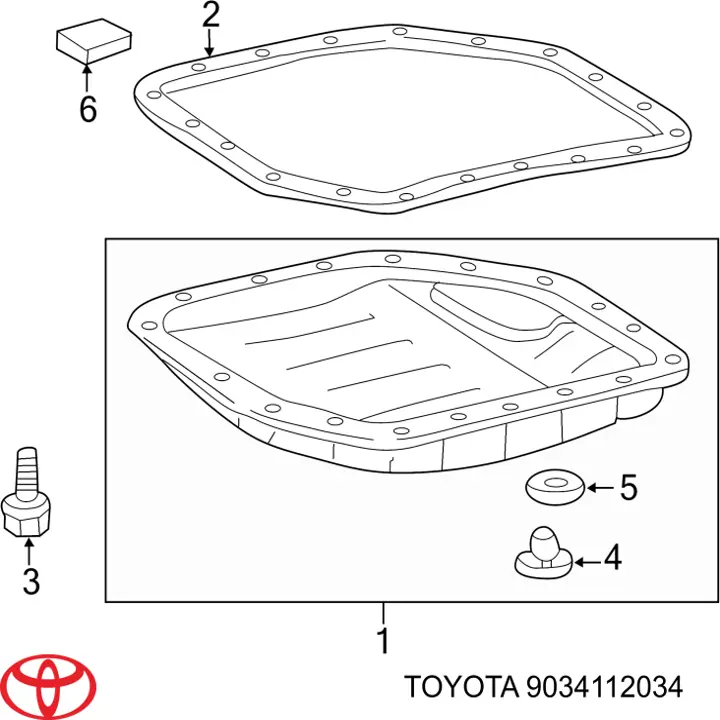 Korek miski automatycznej skrzyni biegów Toyota 9034112034 cena, od 3,60 USD