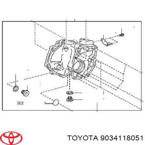 9034118051 Toyota Korek wlewu mostu tylnego/przedniego