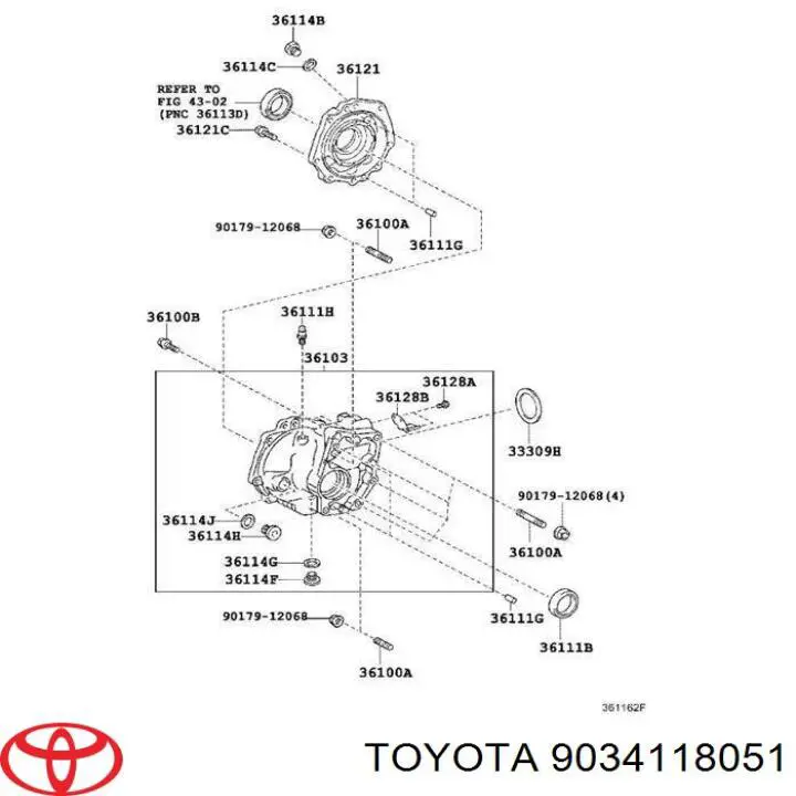 Korek wlewu mostu tylnego/przedniego Toyota 9034118051 cena, od 4,99 USD