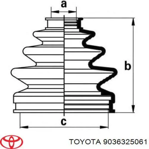 Do koszyka 9036325061 Toyota Łożysko wału głównego skrzyni biegów