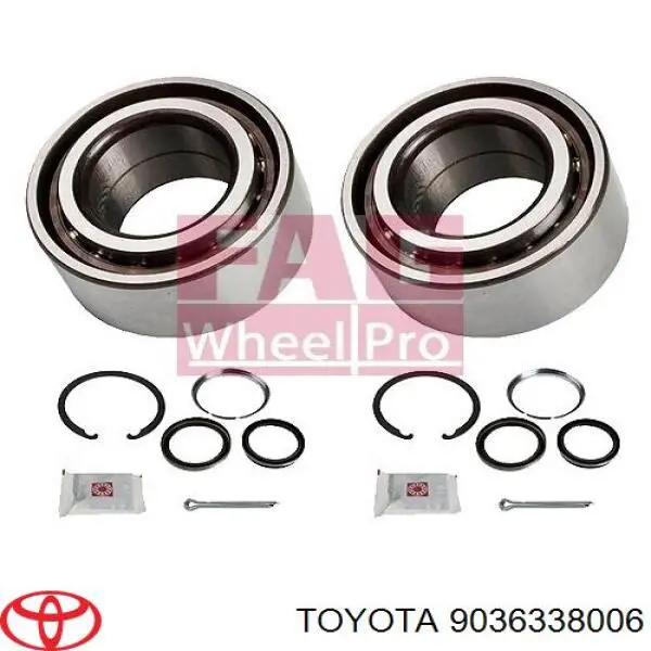 Łożysko piasty przedniej Toyota 9036338006 cena, od 23,68 USD