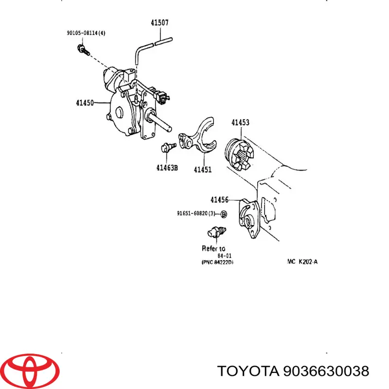 Łożysko wału pośredniego skrzyni biegów Toyota 9036630022 cena, od 28,52 USD