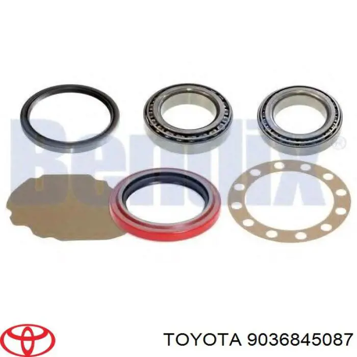 Łożysko zewnętrzne piasty przedniej Toyota 9036845087 cena, od 20,06 USD