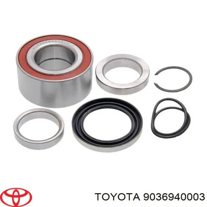 Do koszyka 9036940003 Toyota Lożysko piasty tylnej