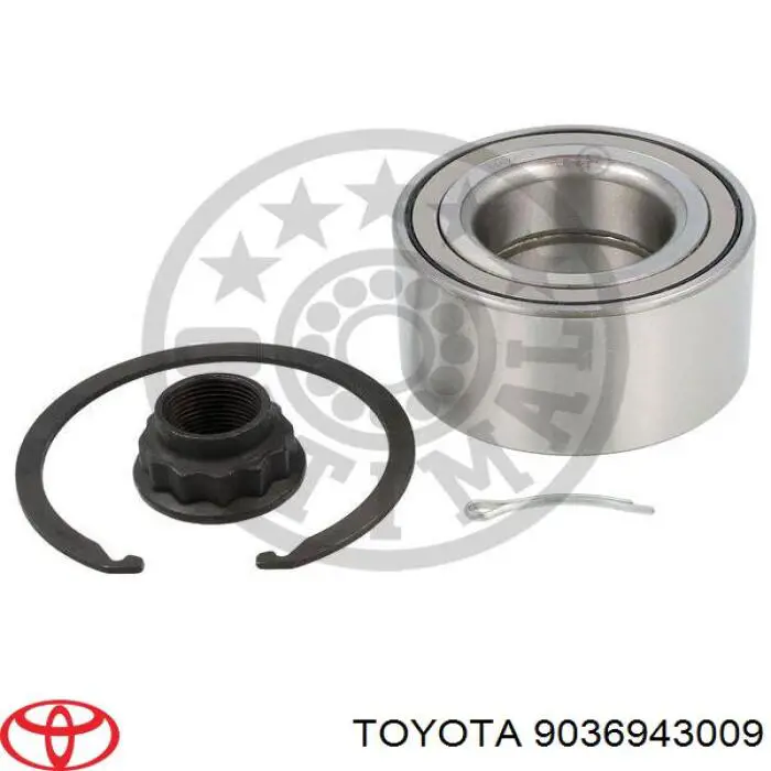 Łożysko piasty przedniej Toyota 9036943009 cena, od 36,95 USD