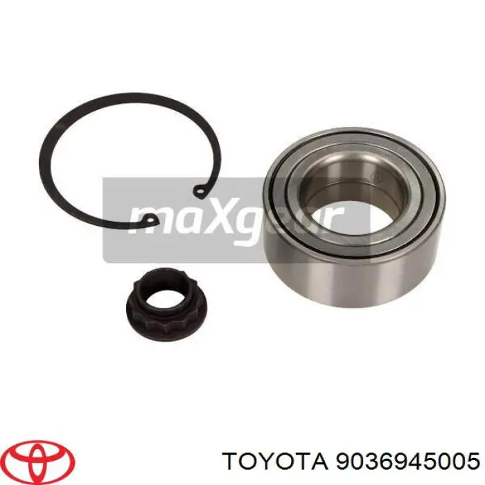 Łożysko piasty przedniej Toyota 9036945005 cena, od 34,73 USD