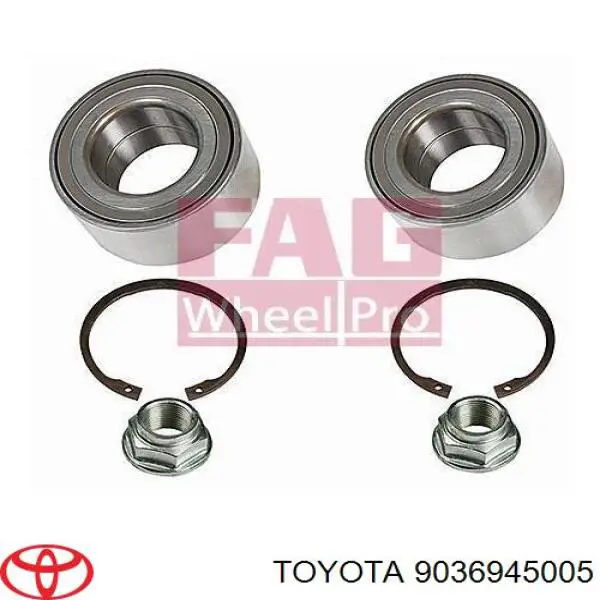 Do koszyka 9036945005 Toyota Łożysko piasty przedniej