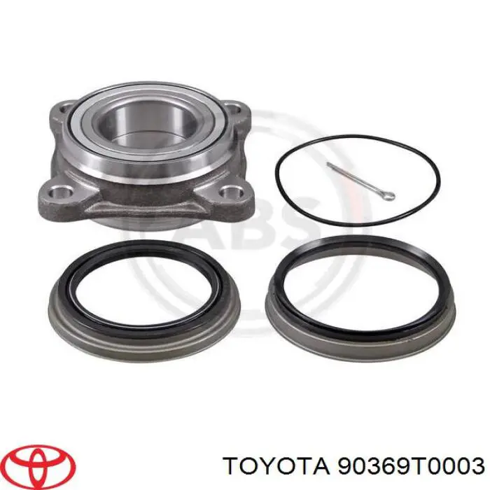 Łożysko piasty przedniej Toyota 90369T0003 cena, od 51,12 USD