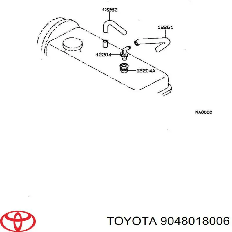 9048018006 Toyota Poduszka obudowy filtra powietrza