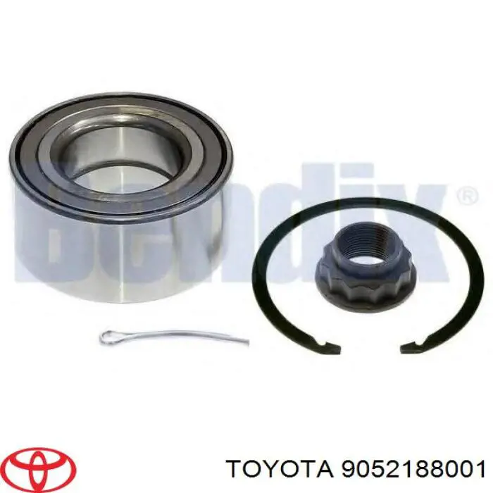 Łożysko piasty przedniej 9052188001 Toyota