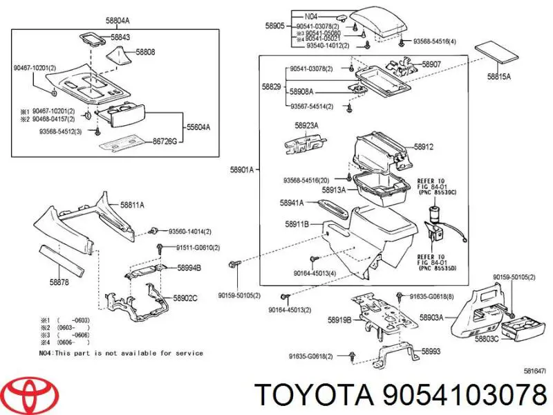 Amortyzator pokrywy schowka podręcznego Toyota 9054103078 cena, od 3,81 USD