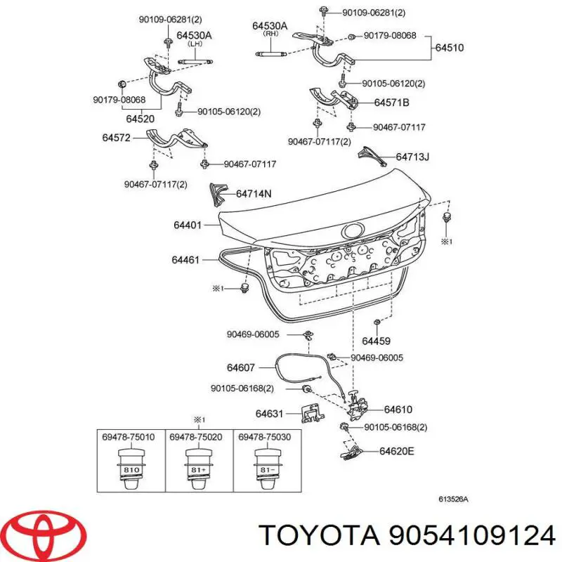  Toyota 9054109124 cena, od 1,49 USD