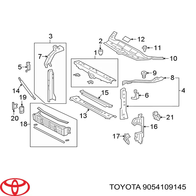 Odbój klapy bagażnika (drzwi 3/5 tylnych) Toyota 9054109145 cena, od 4,47 USD