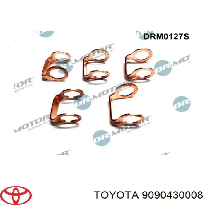 Podkładka wtryskiwacza górna Toyota 9090430008 cena, od 5,45 USD