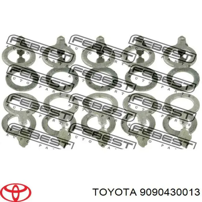 Podkładka wtryskiwacza górna Toyota 9090430013 cena, od 5,45 USD