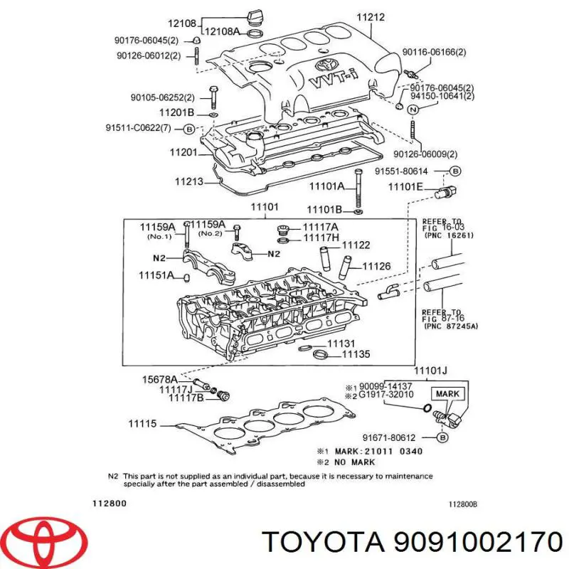Śruba głowicy cylindrów Toyota 9091002170 cena, od 5,38 USD