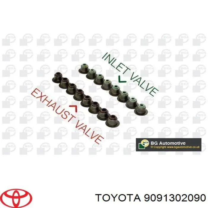 9091302090 Toyota Uszczelniacz zaworu dolotowego, zestaw