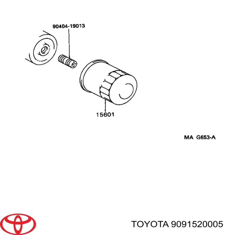 Filtr oleju Toyota 9091520005 cena, od 7,60 USD
