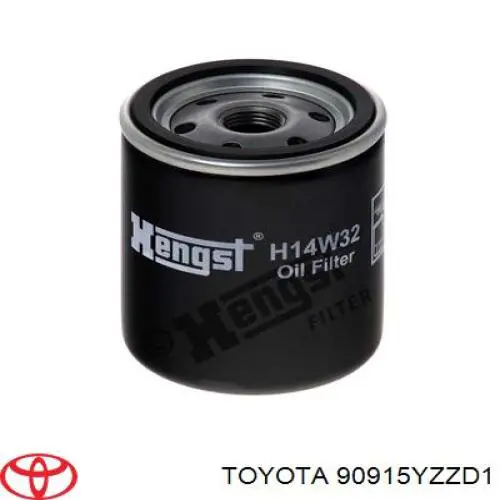 Filtr oleju Toyota 90915YZZD1 cena, od 8,73 USD