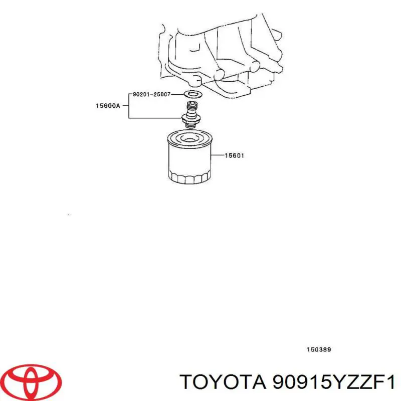 Filtr oleju Toyota 90915YZZF1 cena, od 7,79 USD