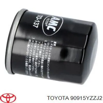 Filtr oleju Toyota 90915YZZJ2 cena, od 6,41 USD