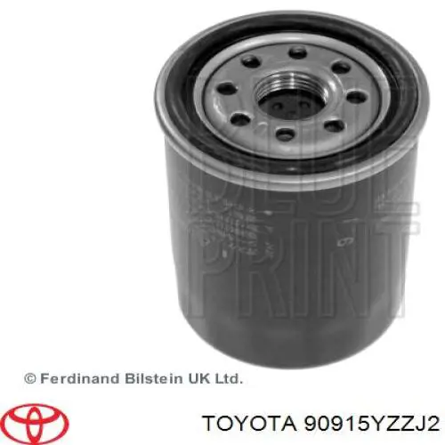 Do koszyka 90915YZZJ2 Toyota Filtr oleju