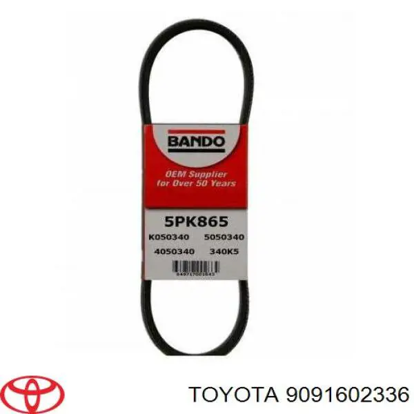 Pas napędowy mechanizmów Toyota 9091602336 cena, od 9,59 USD