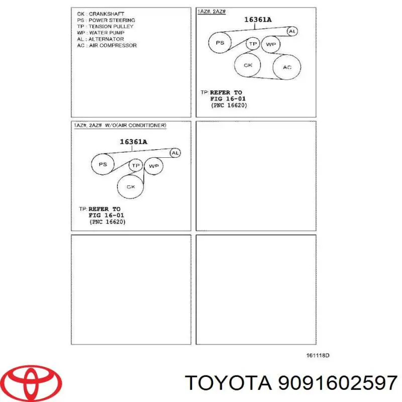 9091602597 Toyota pas napędowy mechanizmów