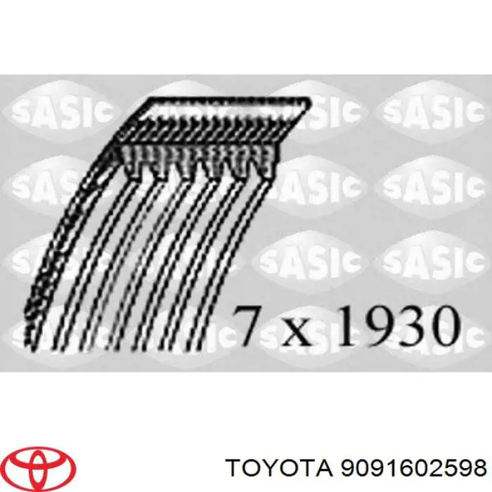 Do koszyka 9091602598 Toyota Pas napędowy mechanizmów