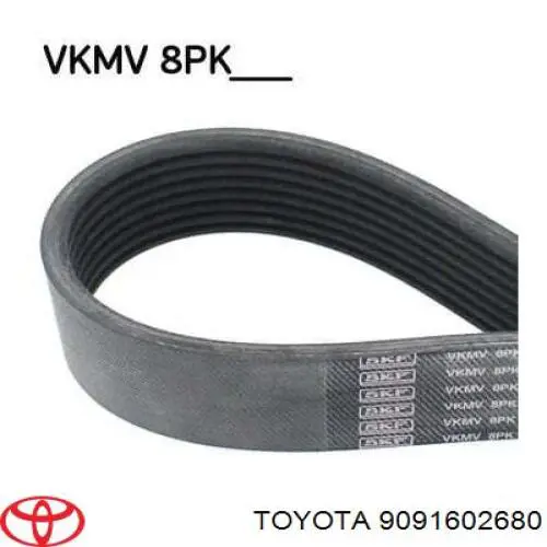 Pas napędowy mechanizmów Toyota 9091602680 cena, od 30,42 USD