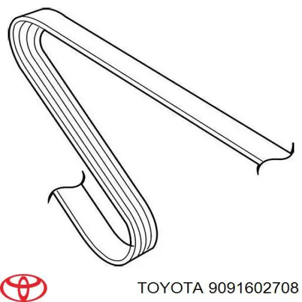 9091602708 Toyota pas napędowy mechanizmów