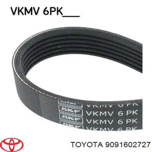 9091602727 Toyota Pas napędowy mechanizmów