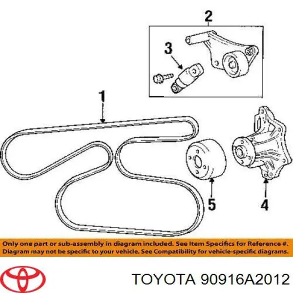 90916A2012 Toyota pas napędowy mechanizmów