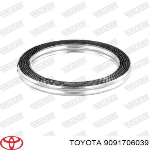 9091706039 Toyota Uszczelka rury odbiornika tłumika