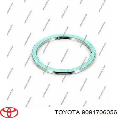 Pierścień kolektora wydechowego 9091706056 Toyota