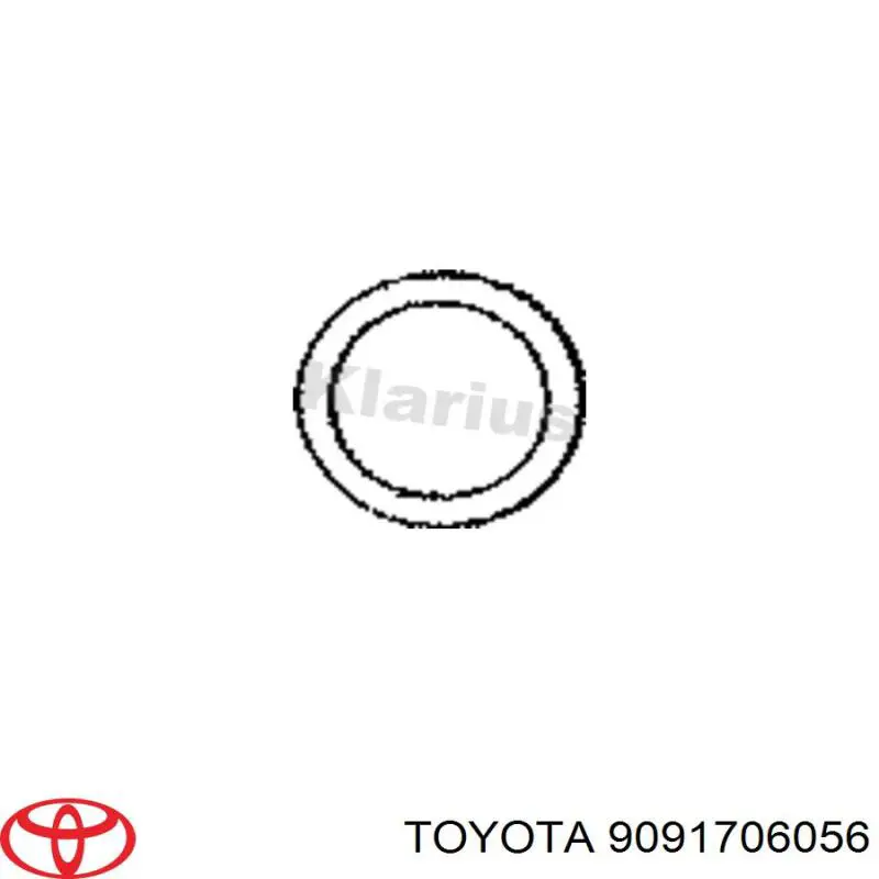 Pierścień kolektora wydechowego Toyota 9091706056 cena, od 3,86 USD