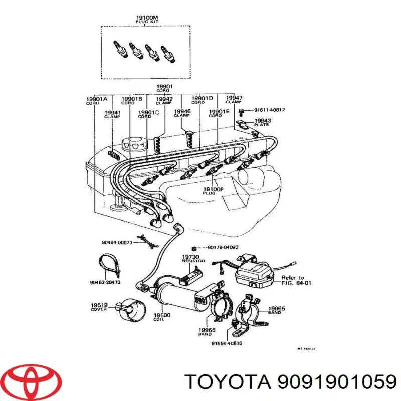 Do koszyka Świeca zapłonowa Toyota Hiace II H5