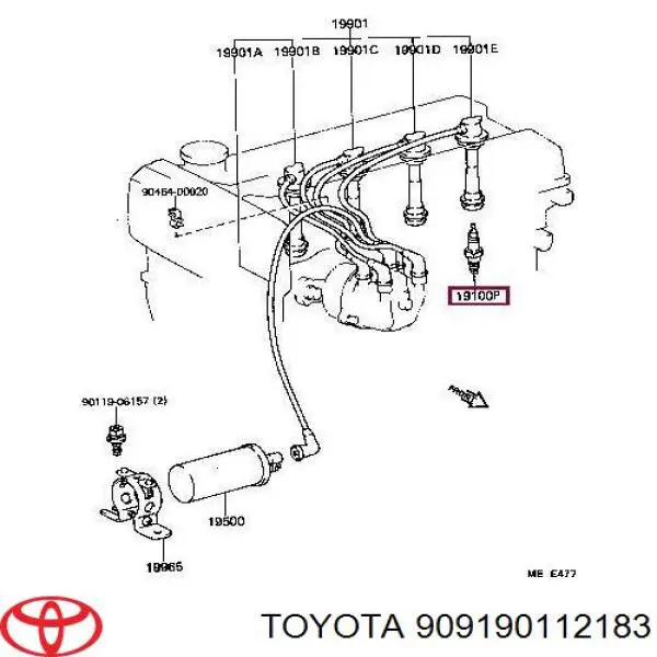 909190112183 Toyota świeca zapłonowa