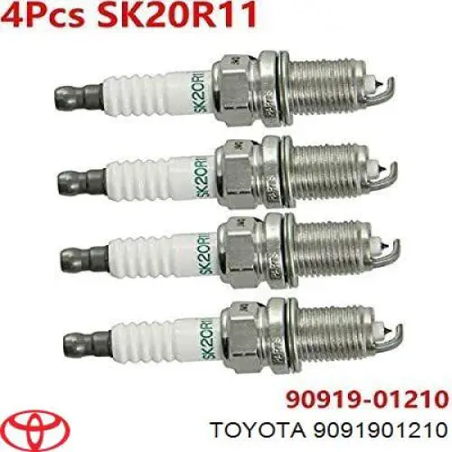 Świeca zapłonowa Toyota 9091901210 cena, od 15,65 USD