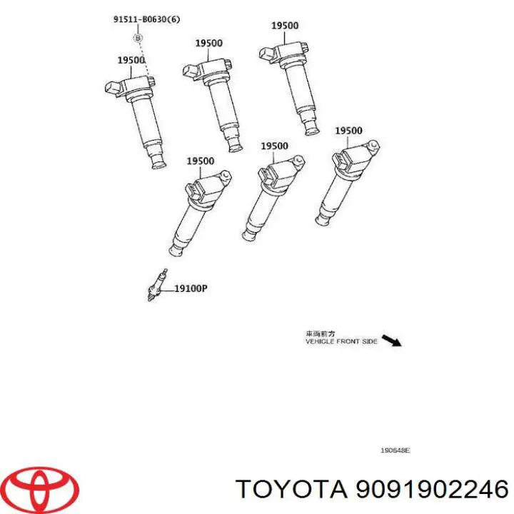 9091902246 Toyota cewka zapłonowa