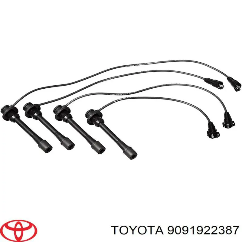 Zestaw przewodów wysokiego napięcia Toyota 9091922387 cena, od 62,42 USD