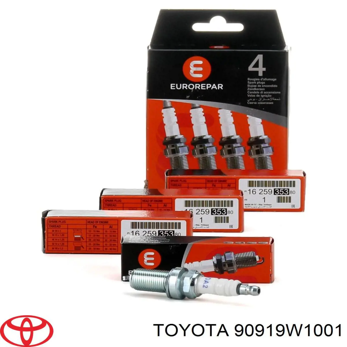 Do koszyka 90919W1001 Toyota Świeca zapłonowa