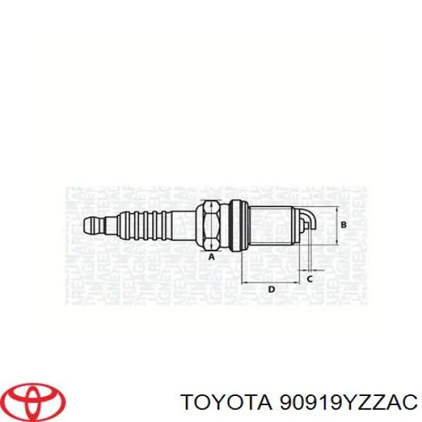 90919YZZAC Toyota świeca zapłonowa