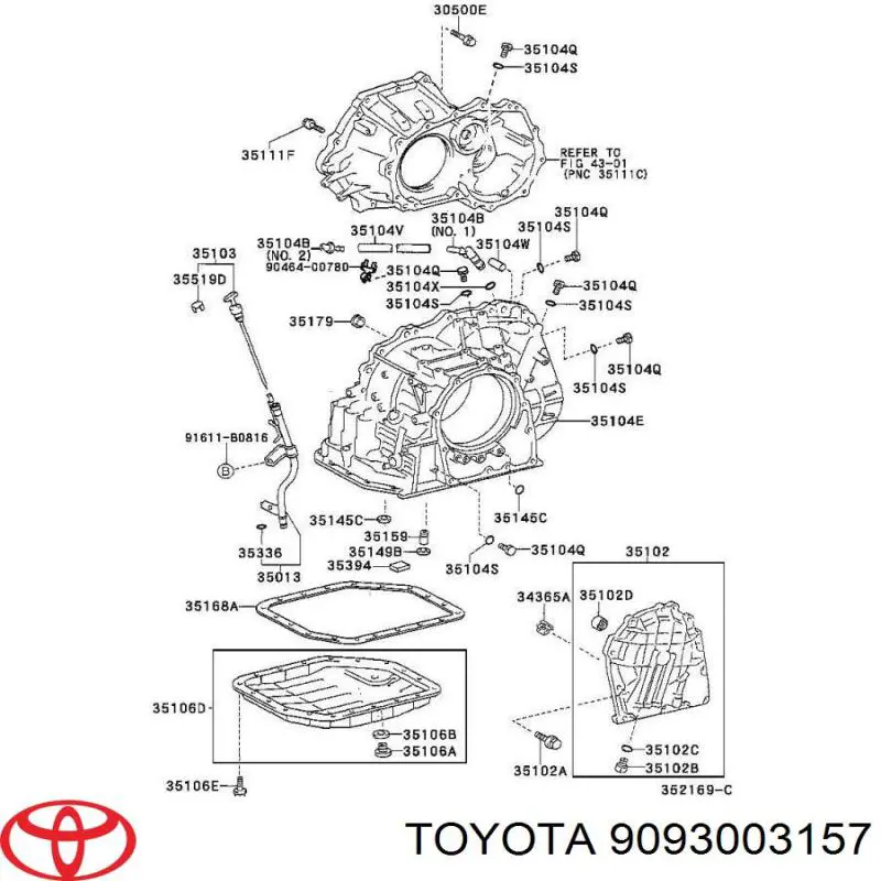 Mechanizm selektora skrzyni biegów (sapun) Toyota Previa (ACR50)