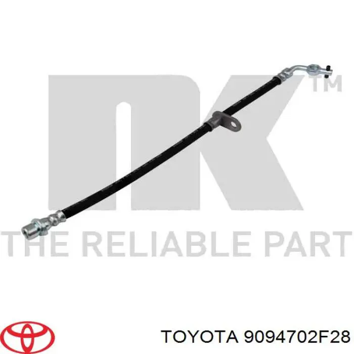 9094702F28 Toyota wąż hamulcowy z przodu po prawy